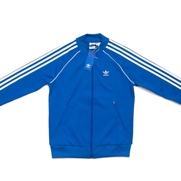 adidas supergirl track jacket blue